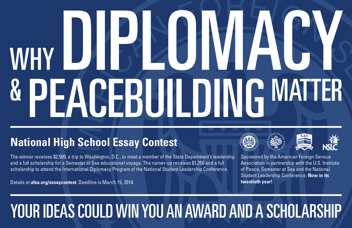 national high school essay contest by the united states institute of peace