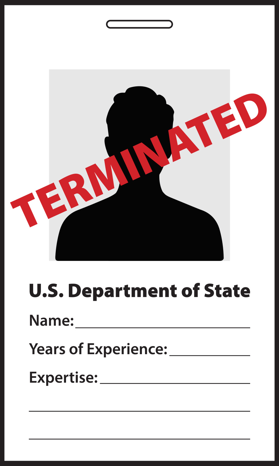 Terminated Badge