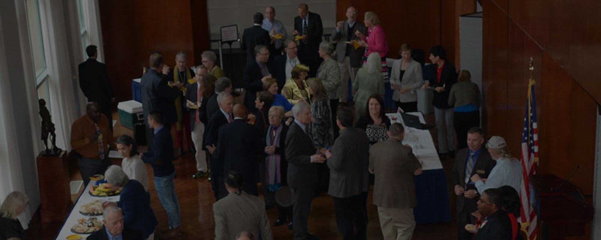 Image of AFSA members at a buffet